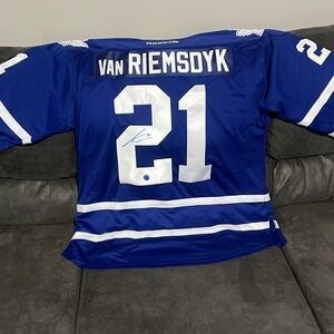 Signed James van Reimsdyk Toronto Maple Leafs Reebok Jersey